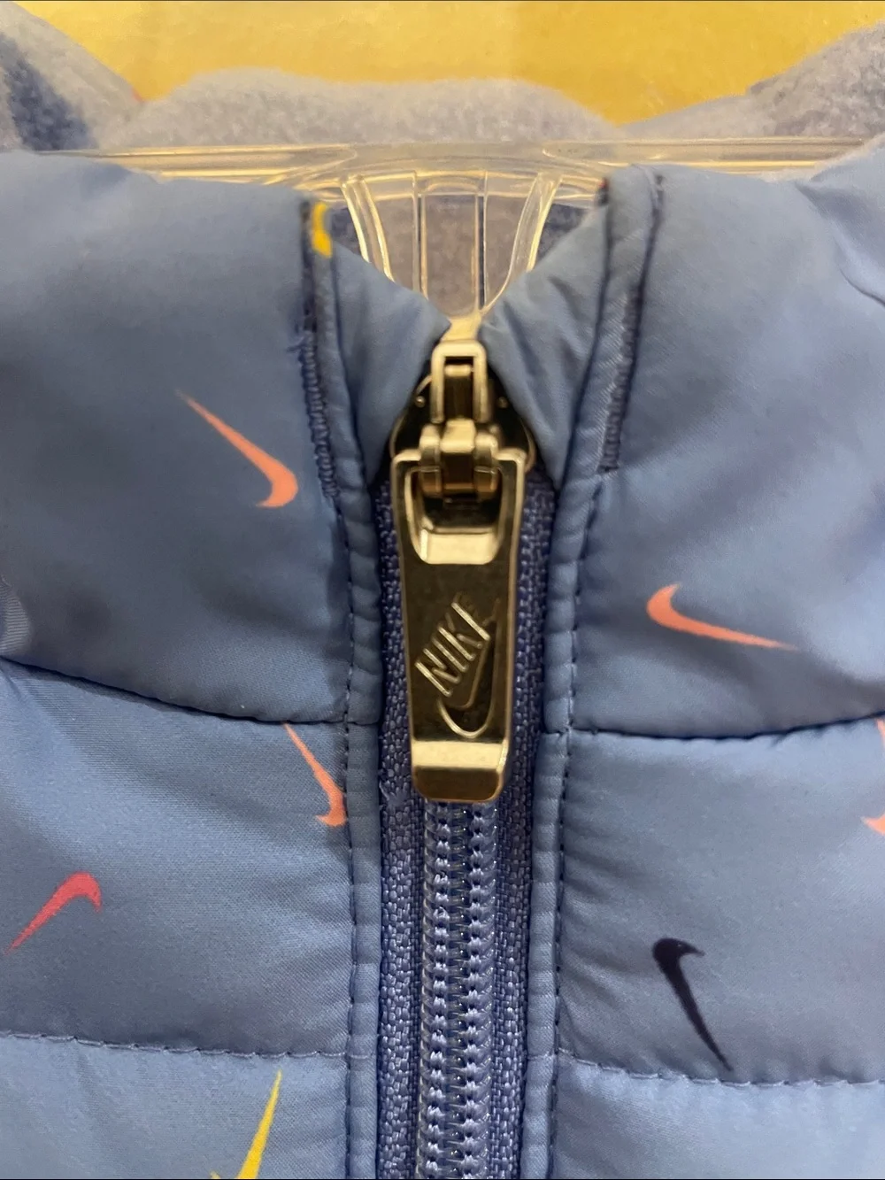NWT Nike Kids' Puffer Vest with Multicolor Swoosh